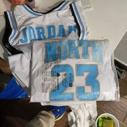 Michael Jordan Two Jerseys 