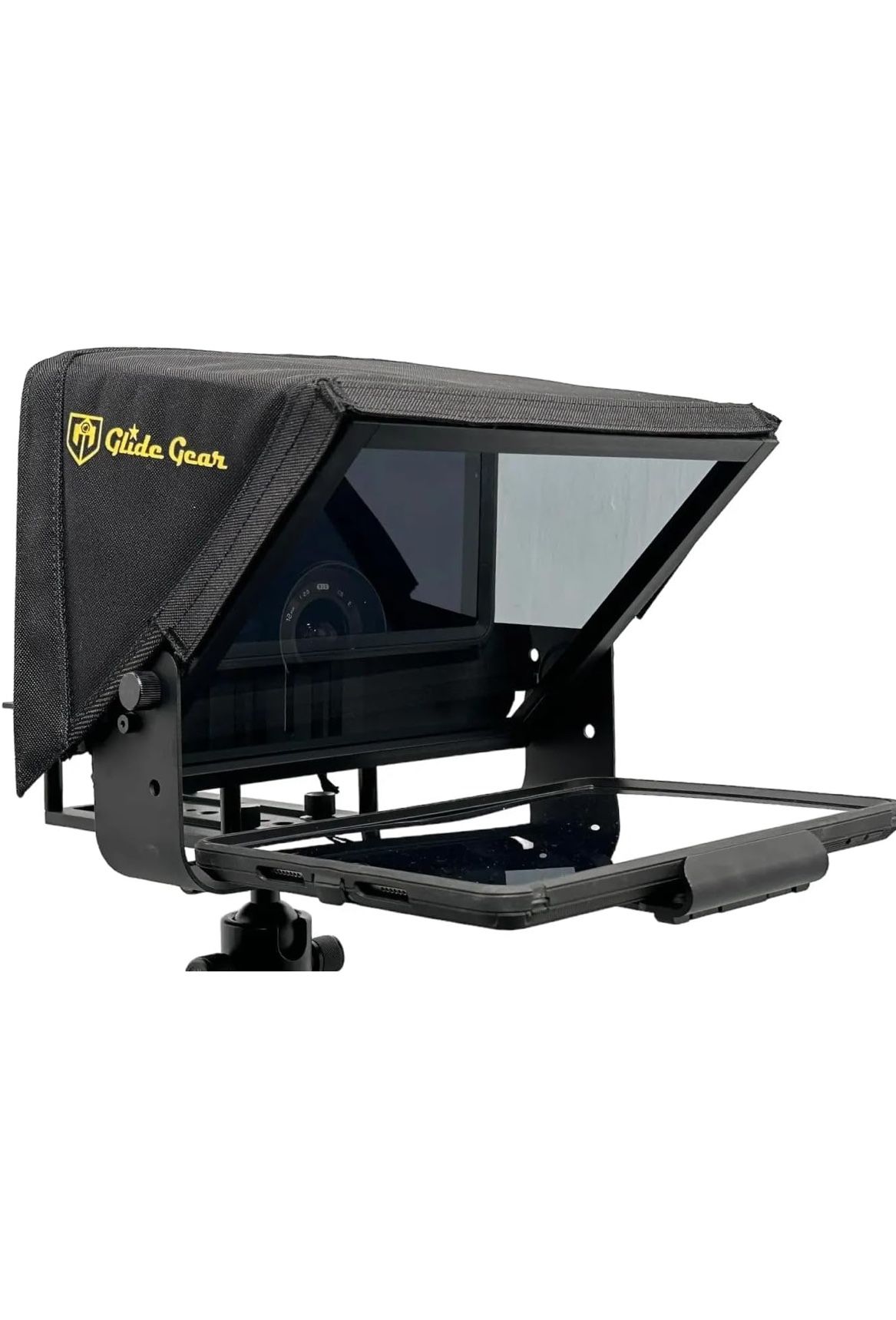 Glide Gear TMP100 Teleprompter – iPad/Tablet/Phone Compatible – All Metal, No Assembly Needed
