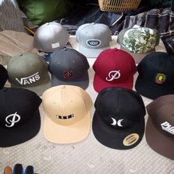 Snapback Hats (Vans, Neff, Primitive, Hurley, Grizzley)