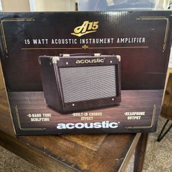 Acoustic A15 15-Watt Acoustic Guitar Amplifier w/ Chorus (Lightly Used)