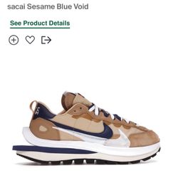 Nike Vaporwaffle Sacai Sesame Blue Void