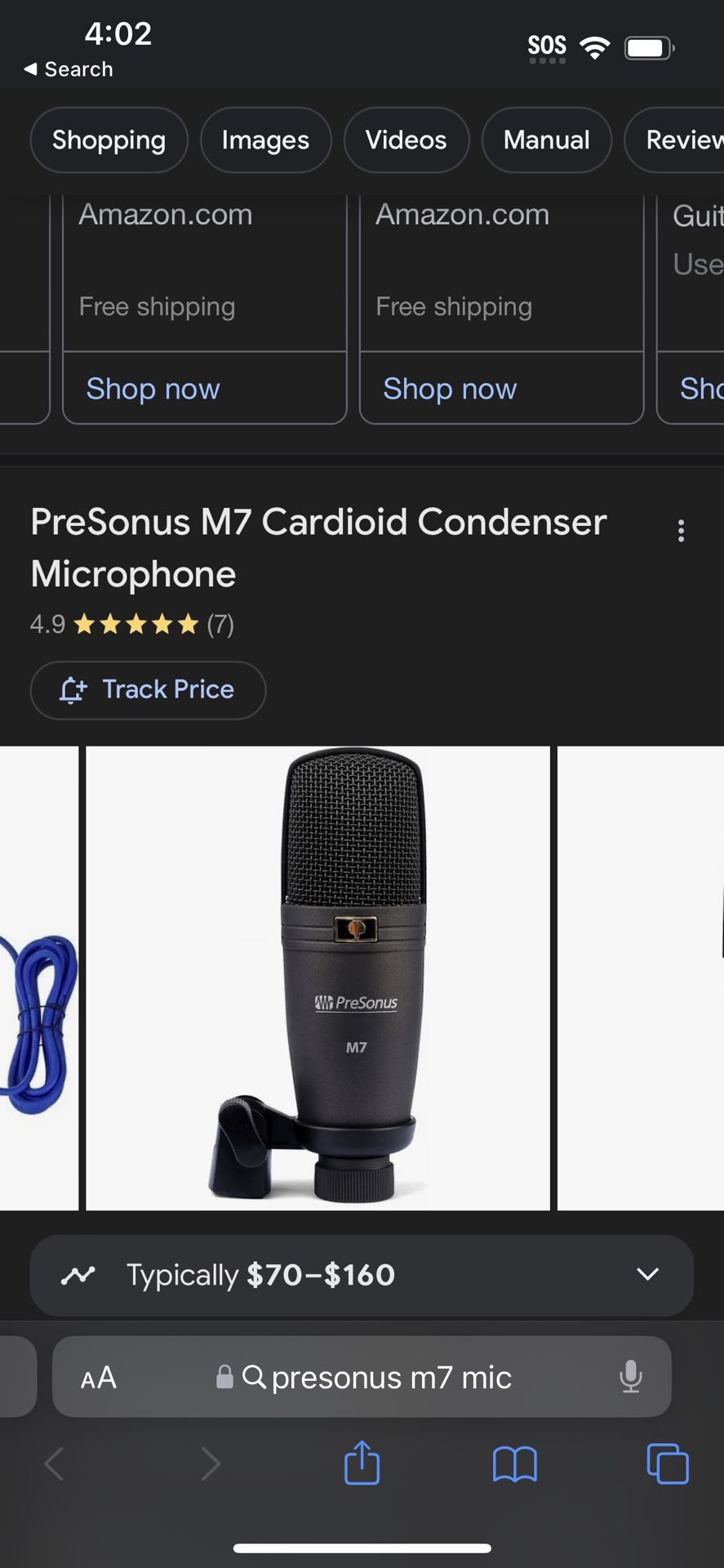 Presonus M7 Cardioid Condenser Microphone