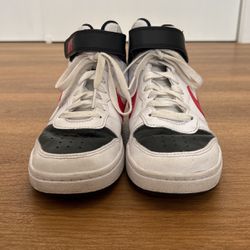 Nike (PS) Court Borough Mid 2 White/ University Red-black 