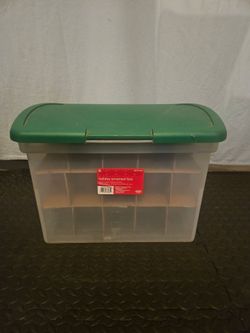 Sterilite Target Holiday Ornament Box