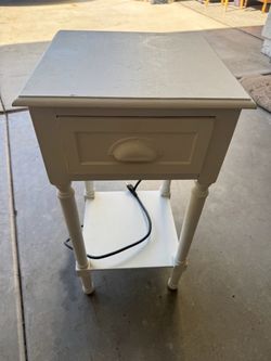Side table - white