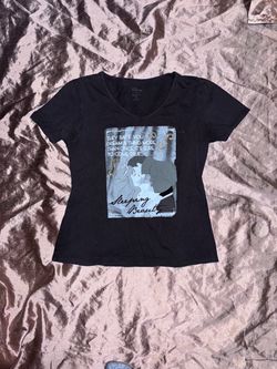 Disney Sleeping Beauty Aurora T-shirt Womens size Medium short sleeve charcoal s