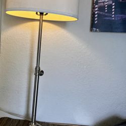 Mid Century Modern Nickel Plated Lamp *Adjustable 