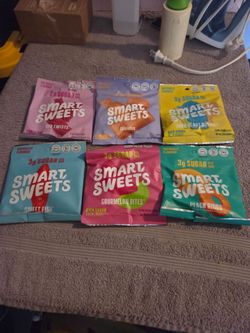 SmartSweets Plant-Based Candy Variety Bags Snack - Peach Caramel Watermelon