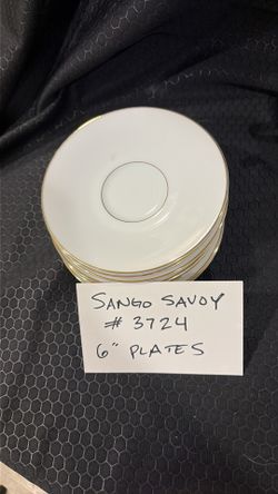 7 Vintage Sango Savoy #3724  6" plates