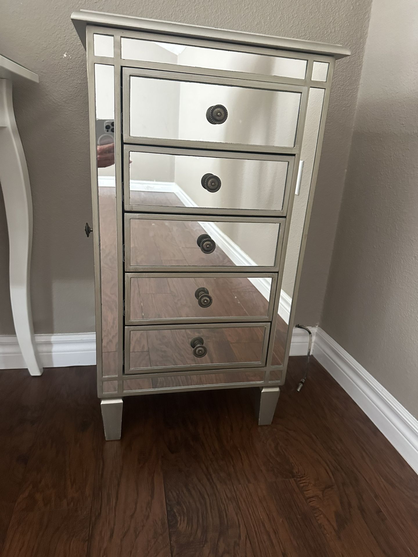 Mirrored Jewelry Cabinet