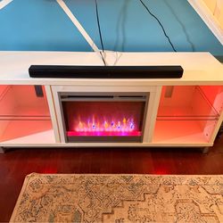 Entertainment unit with heater