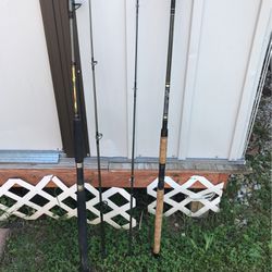 2 8 Foot Fishing Poles Without The Reels 