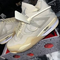 Retro Jordan 4 Off White Sail 