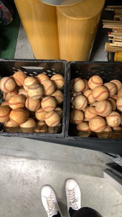 100 used baseballs