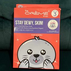 Brand New The Creme Shop 3 Pack Of Stay Dewy Face Masks 