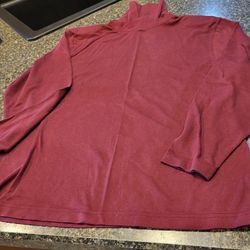 Women XL Paul Harris Designs maroon long sleeve shirt Lot 90