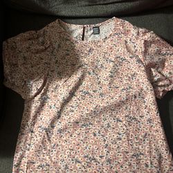 Women’s Pink Floral Blouse