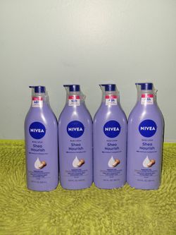 4 Nivea Body Lotion 16.9oz Shea Nourish