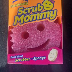 2 Scrub Daddy Scrub Mommy Dual-Sided Non-Scratch Sponge, Pink, 2 Ct . Fast Shipp