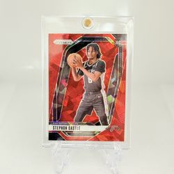 2024 Prizm Stephon Castle RC Cracked Red Ice Mint Condition
