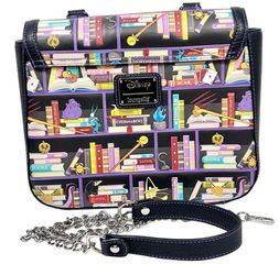 Loungefly x Disney Villains Book Shelf Library Themed Crossbody Bag Satchel