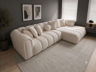 Beige Sectional Couch Livingroom