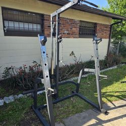 Weight Rack With Cables