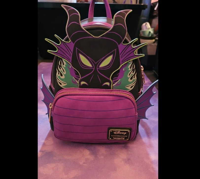 Loungefly Modern Pinup Exclusive Maleficent Dragon with Glow in the Dark Flames