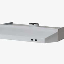Ventline 12”x30” White 2PR Series Smooth 120V Range Hood