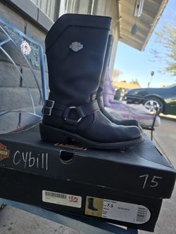 Harley Davidson Cybill Black Boot 7.5