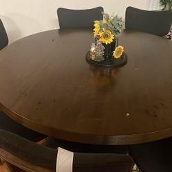 Round Kitchen Table Seats 7
