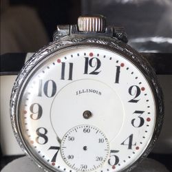 Antique 1921 Illinois “Bunn Special” Railroad-Grade Pocket Watch