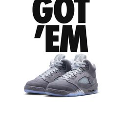 Jordan 5 Wolf Gray