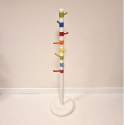 One Vintage Memphis Milano Pop Art Coat Rack A Colorful Clothes Hanger