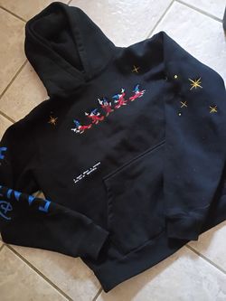 Disney Sorcerer Mickey Embroidered Black Hoodie