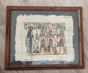 Framed Egyptian Papyrus Art