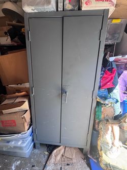 Durham Heavy-Duty Bin Storage Cabinet 78X36X26 “ With plastic bins