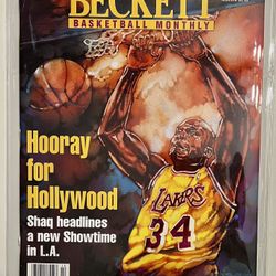  Basketball Beckett Monthly Magazine October 1996, Issue # 75 with Shaquille O’Neal on cover