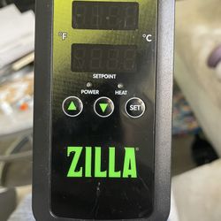 Two heating thermostats and a heating pad
