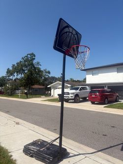 Free Basketball hoop! Come pick it up!