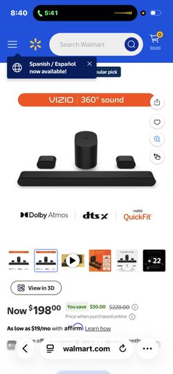 Vizio Surround Sound Speaker