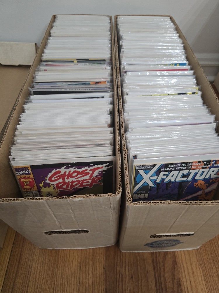 2 Long Boxes Of Comic Books