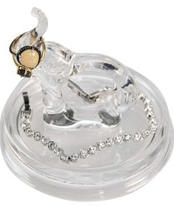 Elephant Acrylic Ring Holder Dish, Cute Bedroom Jewelry Tray, Fun Trinket Platter