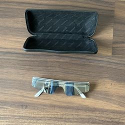  Balenciaga Shield Sunglasses with Case — Futuristic Style