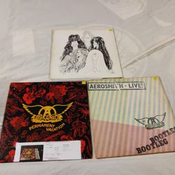 Three Aerosmith Vinyl LP's