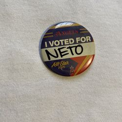Angels I Voted For Neto All-Star 2025 Pin Button