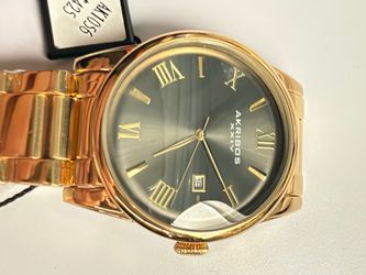 Luxury Designer AK XXIV 41MM Ultra Classic Radiant Dial 24K Gold & Roman Numerals Men