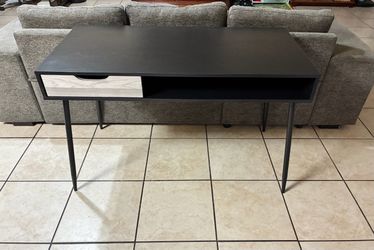 Home / Office Desk - Black w/ Drawer - New