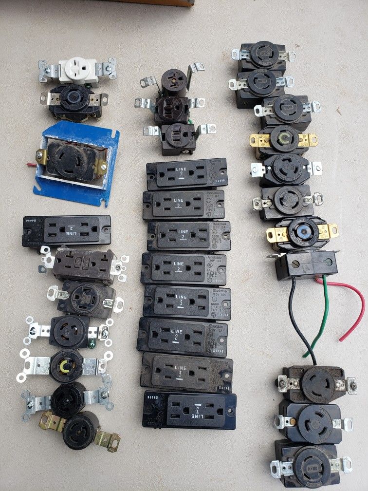 Black Leviton Outlets And Other