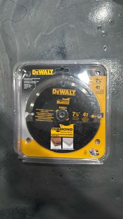 DeWalt 7-1/4" 4T Diamond Tip Saw Blade $20 Each